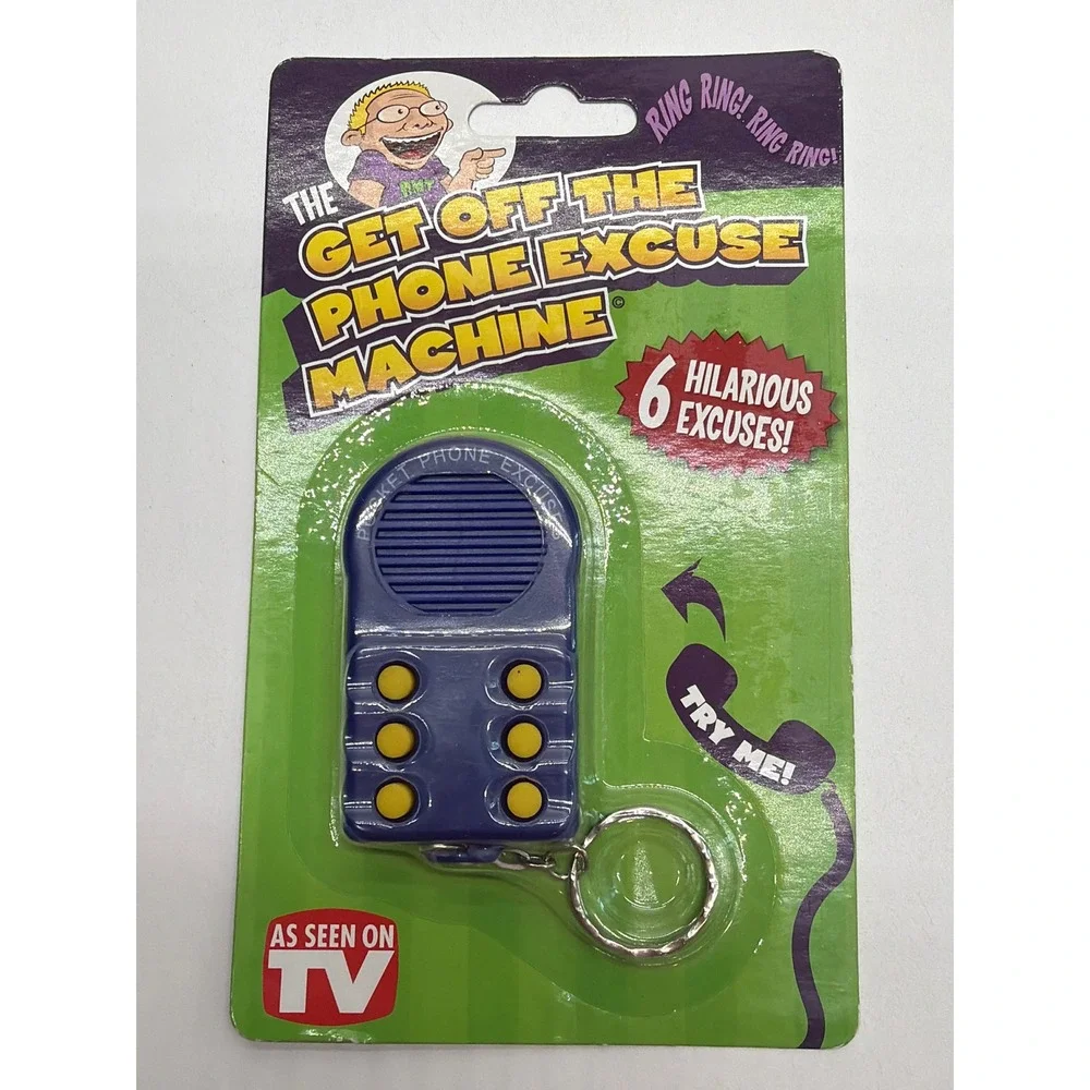 Big Mouth Toys Get Off The Phone Excuse Machine 6 Sound Effects Keychain BM1101